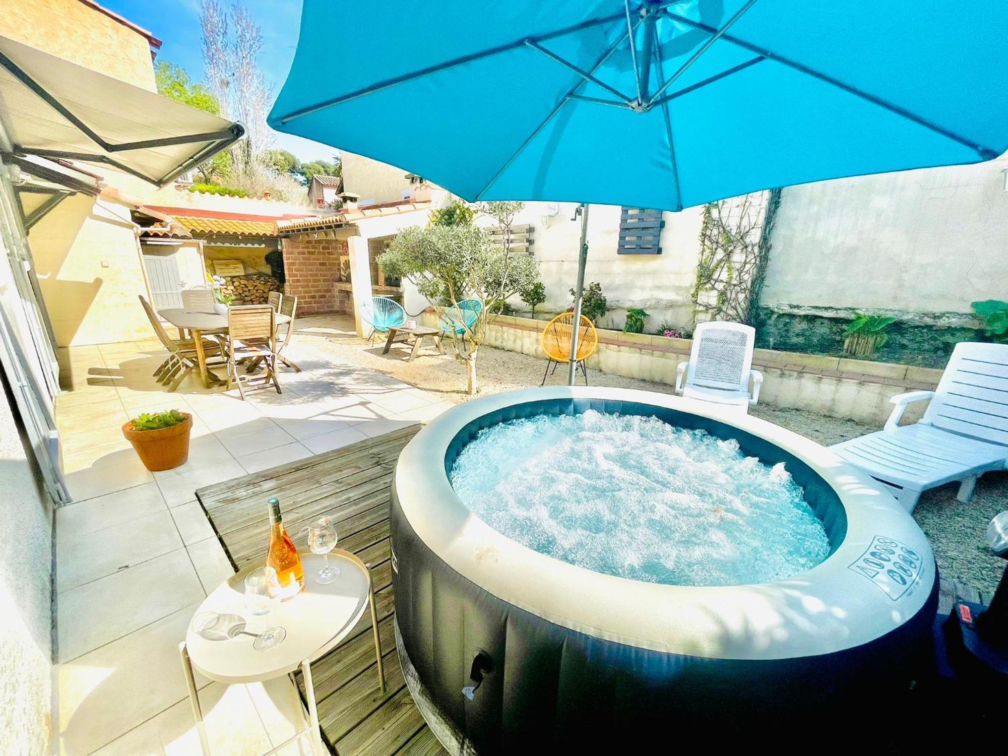 Villa Confort Jacuzzi Barbecue Clim Parking Marseille Extérieur photo